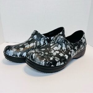 Crocs Work Neria Pro II Floral Nursing Slip On Clog Women’s Size 9
